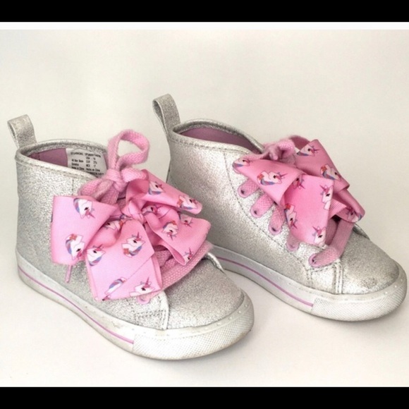 JoJo Siwa Unicorn Glitter Hi-Tops - Picture 1 of 10